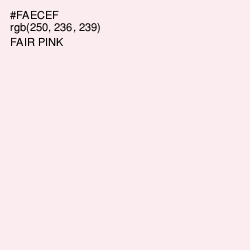 #FAECEF - Fair Pink Color Image